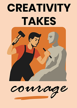 Creativity Takes Courage Illustration