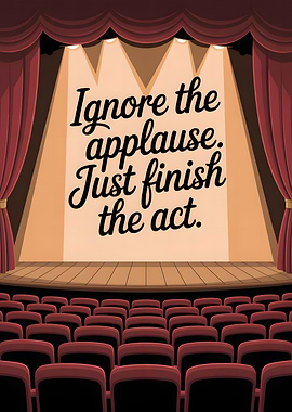 Ignore the Applause, Finish the Act