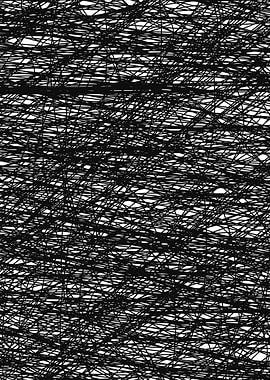 Abstract Black Lines on White Background