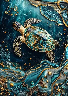 Eternal Tidekeeper Kintsugi Art