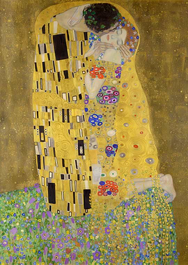 Gustav Klimt's The Kiss