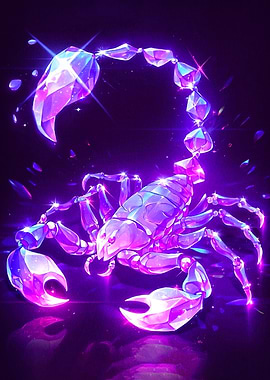 Crystal Scorpion Purple
