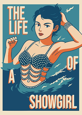 The Life of a Showgirl Poster' Poster, picture, metal print, paint