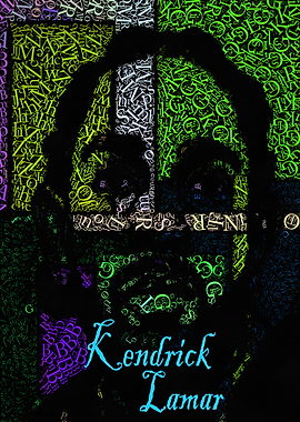 Kendrick Lamar Text Portrait