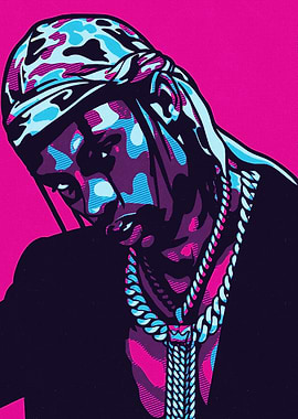 Man with Durag Pop Art Portrait