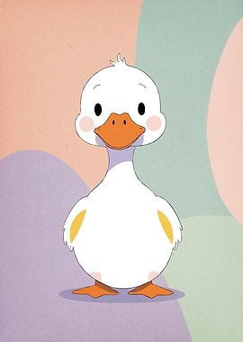 Cute Cartoon Duck