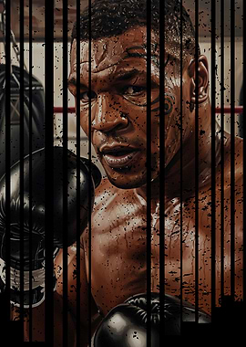 Mike Tyson Boxing Portrait