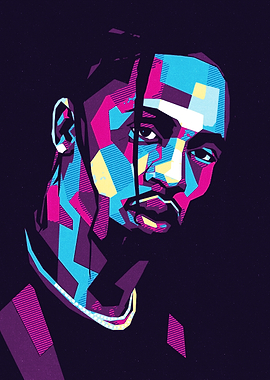 Travis Scott Pop Art Portrait