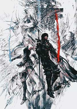 Fantasy Warriors with Dragon