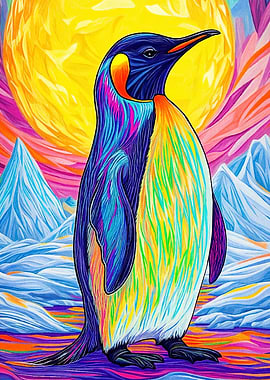 Penguin Arctic Landscape