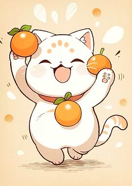 Happy Cat Oranges