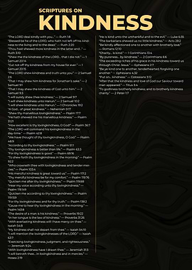 Scriptures on Kindness