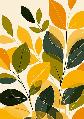 Abstract Leaves Pattern