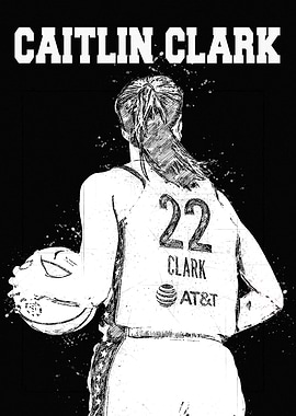 Caitlin Clark Basketball Art