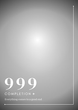 999 Completion Angel numbers aura