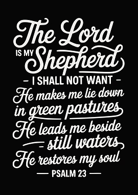 Psalm 23 Typography