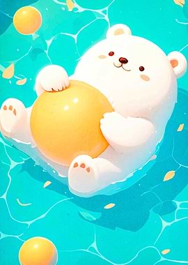 Cute Bear Floating Balls