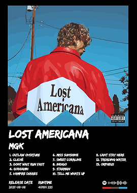 MGK Lost Americana Album Cover Art