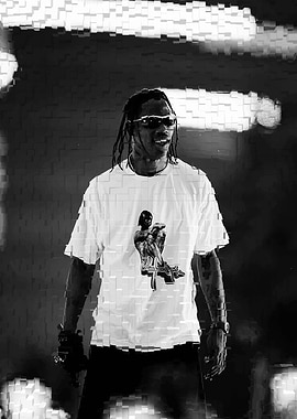 man Black and White Portrait