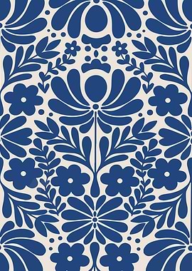 Blue Floral Pattern