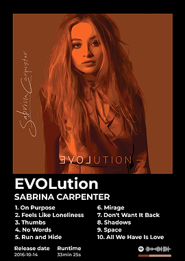 Sabrina Carpenter EVOLution Album Cover