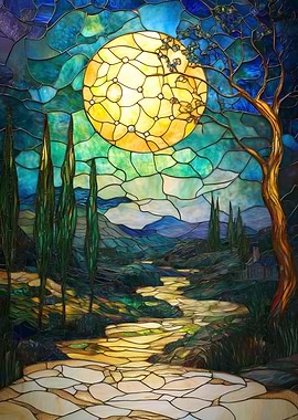 Stained Glass Landscape