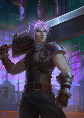 Cloud Strife in Midgar