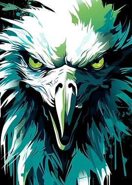 Eagle Portrait Illustration