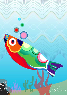 Colorful Fish Illustration