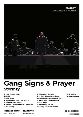 Stormzy - Gang Signs & Prayer Album