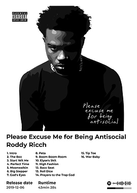Roddy rich Please Excuse Me for Being Antisocial