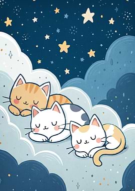 Sleeping Cats Clouds