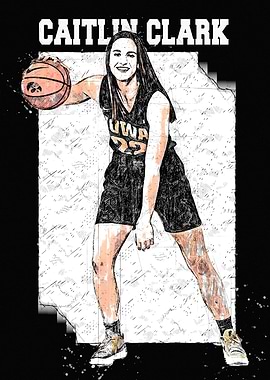 Caitlin Clark Basketball Player Art