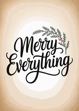 Merry Everything Holiday Greeting Card