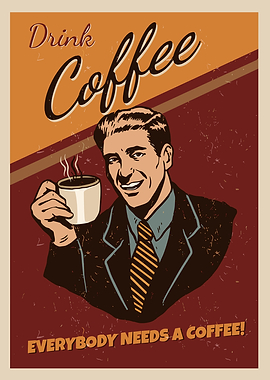Retro Coffee Advertisement