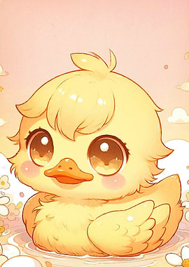 Cute Yellow Duckling