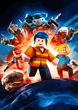 Roblox Characters Action Scene