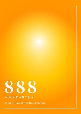 888 Abundance Angel numbers aura