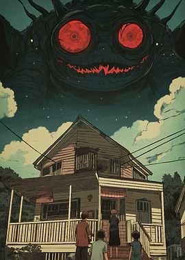 Monster over the house