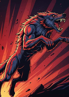 Angry Wolf Animal