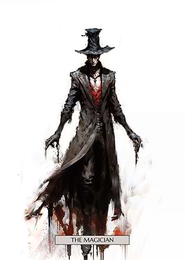 The Magician Tarot Card: Darkness Series Tarot