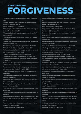 Scriptures on Forgiveness