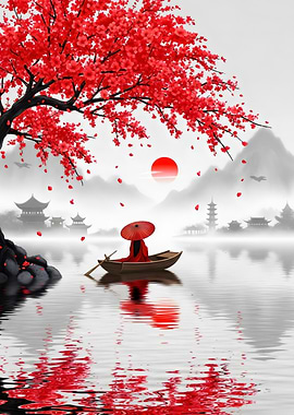 A Quiet Journey in Red