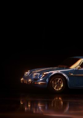 Blue Alpine Classic Car