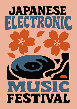 Japanese Electronic Music Festival Poster