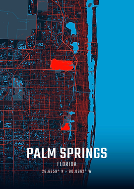 Palm Springs City Map