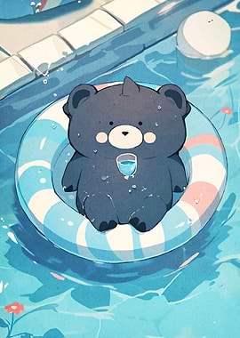 Cute Bear Pool Float