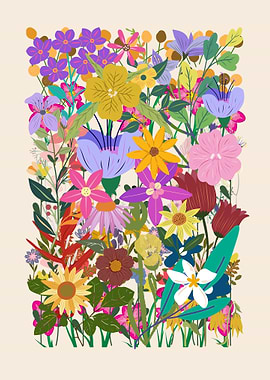 Colorful Floral Illustration