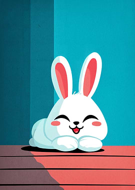 Cute Cartoon Bunny Illustration