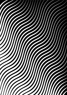Black White Optical Illusion Waves